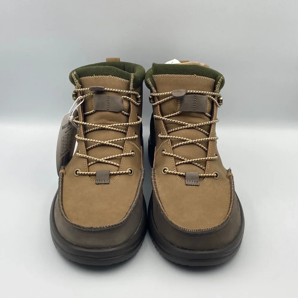Hey Dude Bradley Classic Tumbled Nut Brown Chukka Boots Men's Size 12 44327-2AH